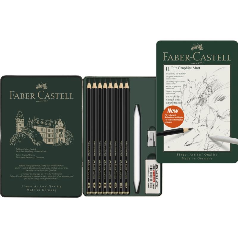Faber-Castell Pitt Graphite Matt 11er Metalletui